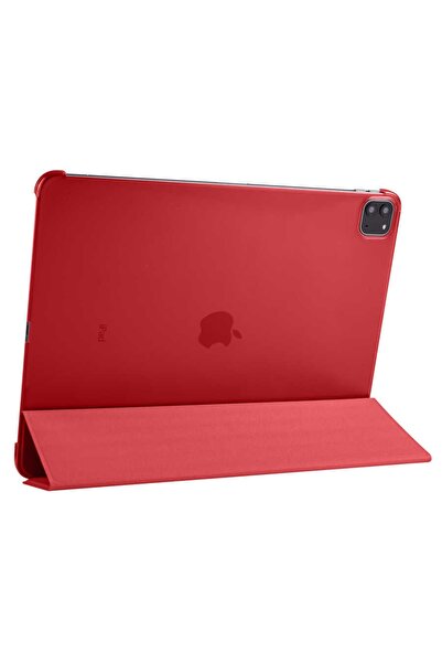 Kupa Ipad Pro 12.9 2020 4.Nesil Uyumlu Kılıf Deri Görünüm Standlı Kapak Tam K...