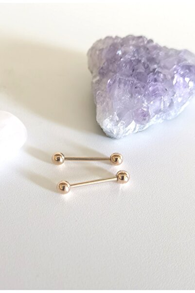Bylin Cerrahi Çelik Memeucu/nipple Piercing (BAR KALINLIĞI 1,2MM) ( 1 Çift)