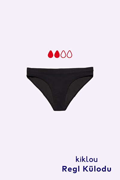 Kiklou Organik Pamuklu Regl Külodu - Little Black Bikini