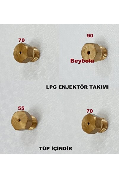 FullYedek Ferre Set Üstü Ocak Lpg Dönüşüm Enjektör Memeleri Takım 7 Mm
