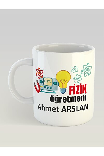 tasarı marketi Öğretmenlere Özel Tasarım Hediye Fizik Öğretmeni Isimli Isme V...