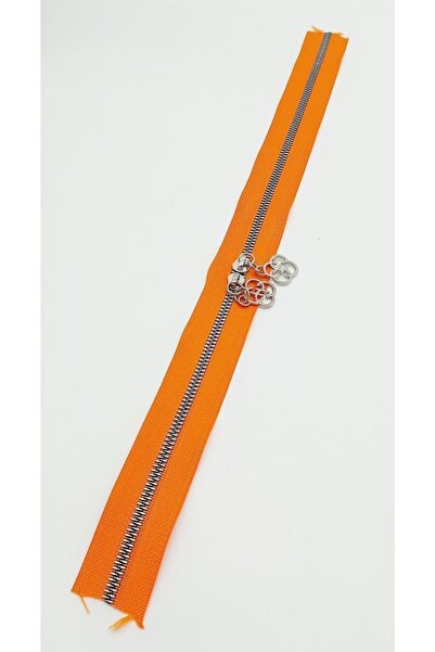 angel çanta aksesuar Оранжев цип 40 см сребрист метален двуглав