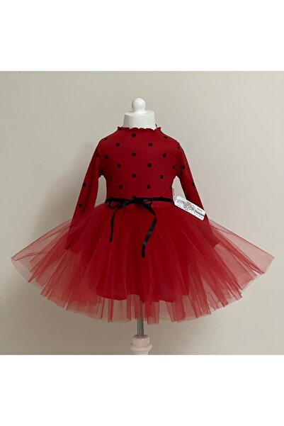 Babyrico Rochie Baby Rico Points Tutu cu mânecă lungă 10411