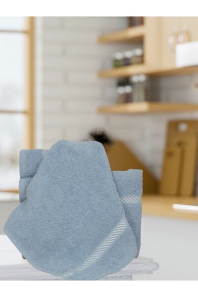 Şelale Set de 6 cârpe de bucătărie din bumbac moale/absorbant de apă de culoare gri, 28x30