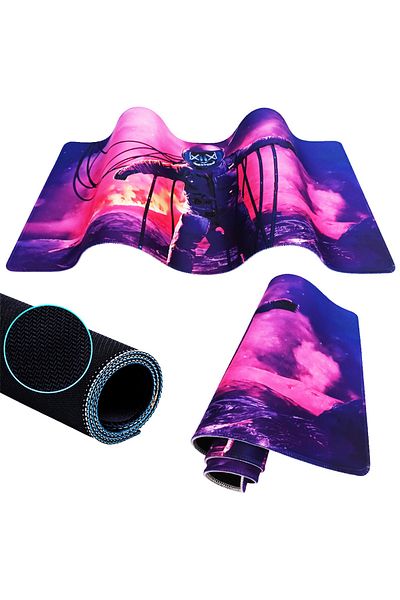 PORGE لوحة ماوس ألعاب مقاس 90x40 Xxl لوحة ماوس كبيرة للمكتب لوحة ماوس ألعاب