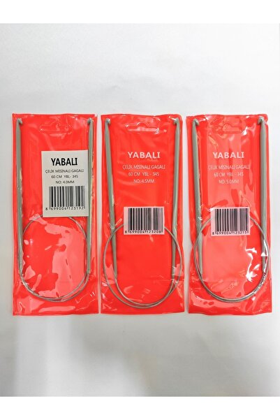 ATMACA TUHAFİYE Suvita de oțel cu două vârfuri 60 cm set de 3 numere 4-4,5-5