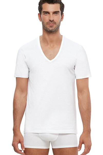 Kom Ανδρικό μπλουζάκι Enrico V-Neck Cotton 2 Pack