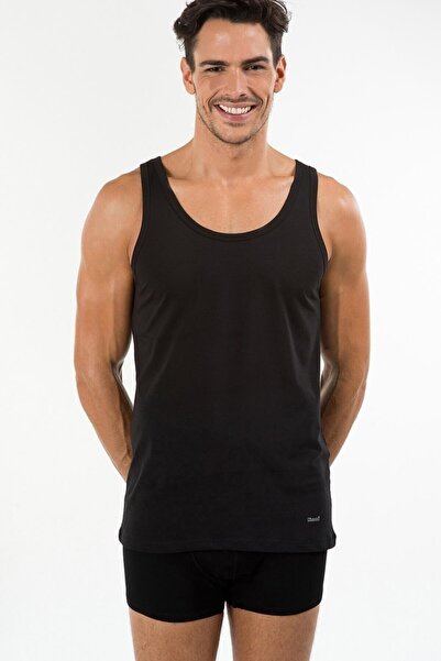 Kom Men's Black Scott Undershirt 2-pack