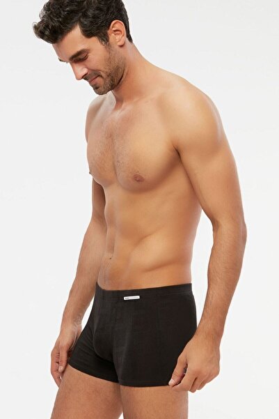 Kom Ανδρικό Black Micro Modal Self Pattern Andrea Boxer Σετ 2 τεμαχίων