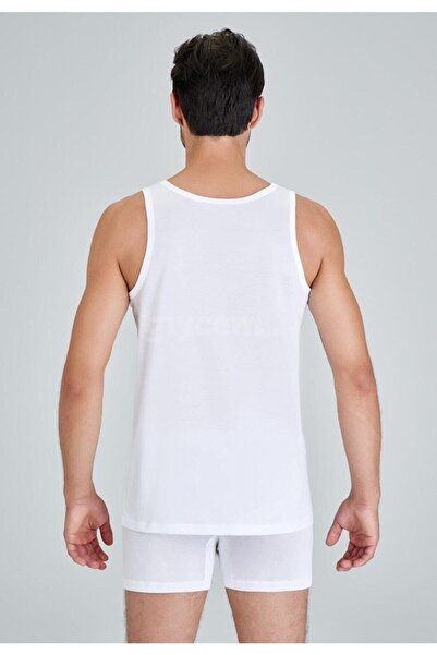 Kom Men's White Elite Mercerized Undershirt