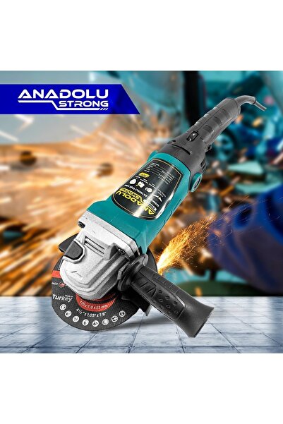 Anadolu Strong Dm803 Devir Ayarlı Spral Taşlama Makinası Avuç Içi Taşlama 115 Mm 2 Adet Disk Hediye