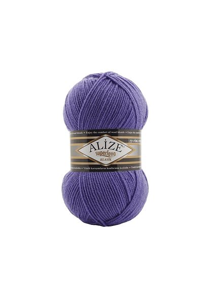 Alize 5 Pieces Superlana Classic Hand Knitting Rope Color: 851 Violet