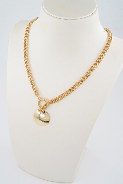 By Zeyna Aksesuar عقد نسائي بتصميم خاص على شكل سلسلة مستديرة على شكل أميرة