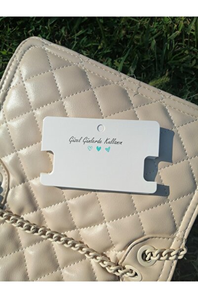 t tuğset etiket Özel Kesim Bileklik Kartı (10x6 Cm )25 Adet Güzel Günlerde Kullanın