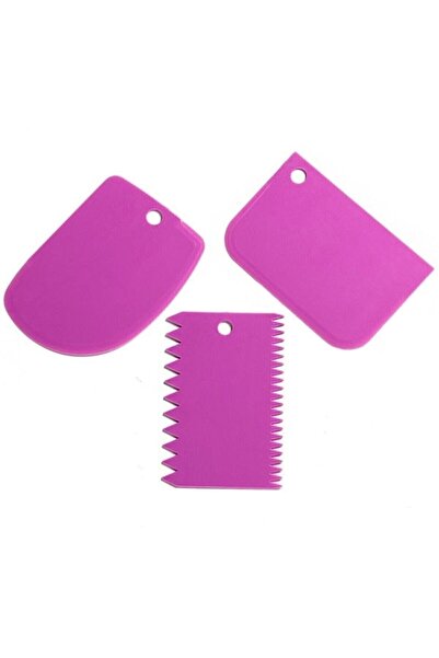 VİGENTİNO 3'lü Krema Tarağı Dekoratör Pratik Set- Dekoratör Set 3lü