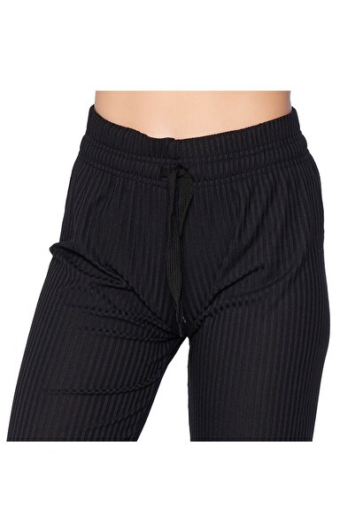 MIOGY Kadın Fitilli Bol Paça Kaşkorse Pantolon