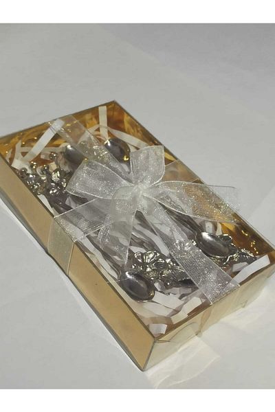 MELHOME Teaspoon Silver Gold Boxed
