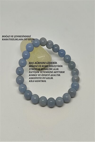 Generic Brand Certified Real 8 Mm Angel Stone (ANJELITE, ANGELITE) Natural St...
