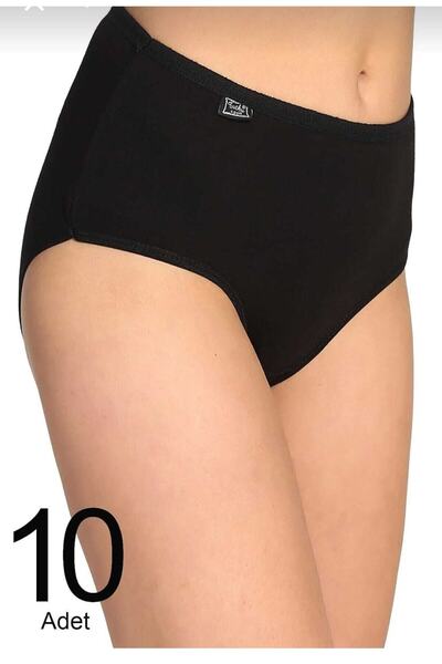 Tutku Women's Black 10 Pack Bato Panties