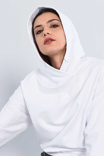 ECKO UNLTD Γυναικεία κουκούλα Houdson White με κουκούλα