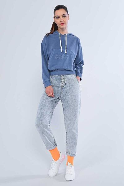 ECKO UNLTD Harper Blue Women's Hooded Hoodie