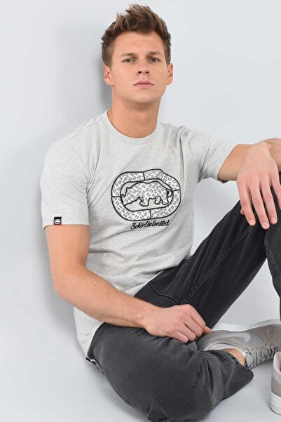 ECKO UNLTD Troy Gri Erkek Bisiklet Yaka Tshirt