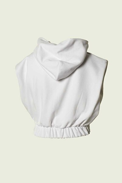 ECKO UNLTD Ecko Unlimited Emery Hooded Regular Fit White Women's Sweatshirt