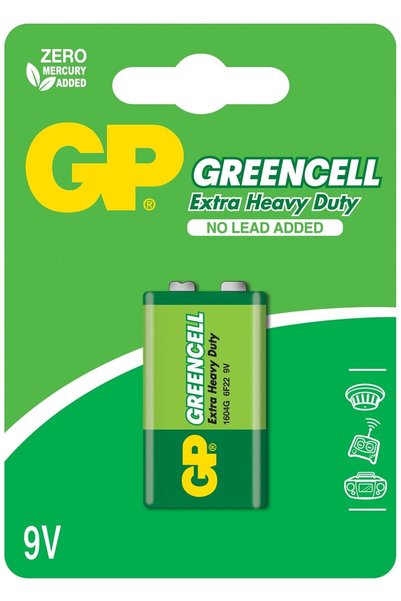 GP Batteries Gp 1604g-b 9v Pil Greencell