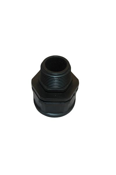 oddity Black 3/4" X 1" Male Threaded Reducing Coupling – Pe Pvc Water Pipe Connector Adapter