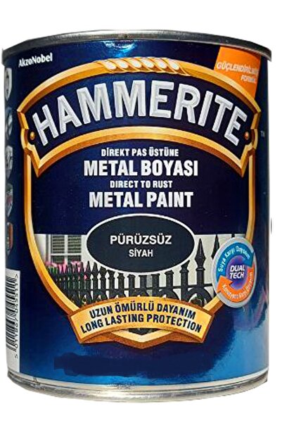 Marshall Hammerite Düz Siyah 2,5lt (3,5 Kg)