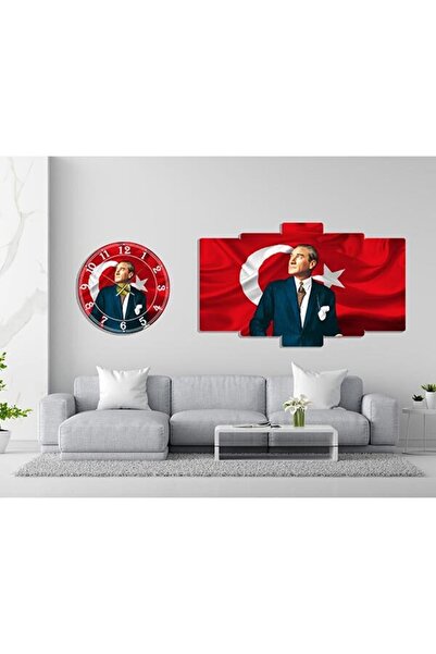 fabriflow exclusive Atatürk Tablo Ve Saat Seti