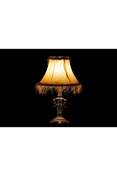 VAV AVİZE Kumaş Başlık Başucu Abajuru Gece Lambası Masa Lambası Iskandinav Ab...