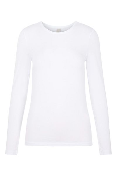 PIECES Bluse - Weiß - Slim Fit
