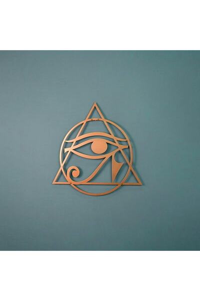 Colorfull Worlds Oko Horusa Egipatska sveta geometrija Metalni zidni dekor - ...