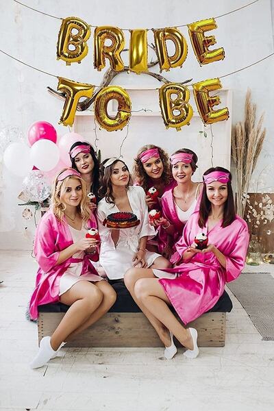 BEST PARTİ DOĞUM GÜNÜ PARTİ SÜSLERİ Bride To Be Written Foil Balloon Set Bach...