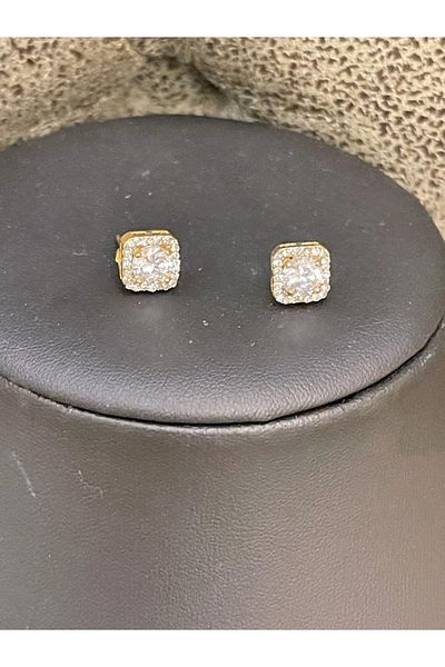 Gönülden Tasarım Zircon Stone Design Necklace Earring Set