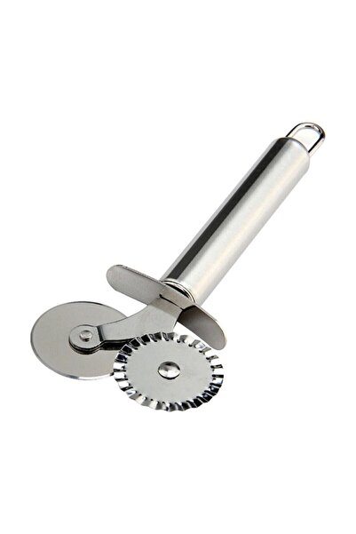 Erato Stoneware Double Headed Stainless Steel Pizza Ravioli Dough Cutter Pizza Roulette Machine