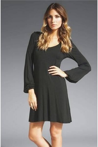 Panowill Design Balloon Sleeve Black Candy Fabric Elegant Dress Invitation Cocktail Special Occasion Dress