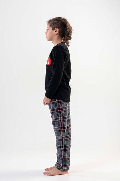 VİENETTA Set pijama neagra pentru baieti201051-0217