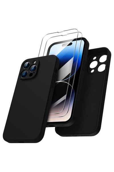 m.tk moveteck Iphone 14 Pro Max Kılıf Kamera Lens Koruma Ultra Ince Soft Sili...