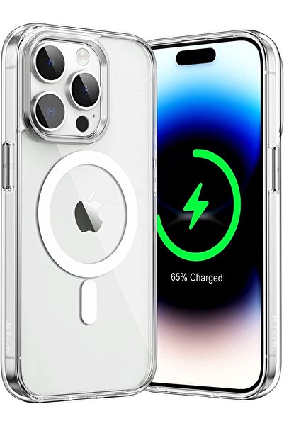 m.tk moveteck Iphone 14 Pro Max Uyumlu Kılıf Magsafe Wireless Kablosuz Şarj D...