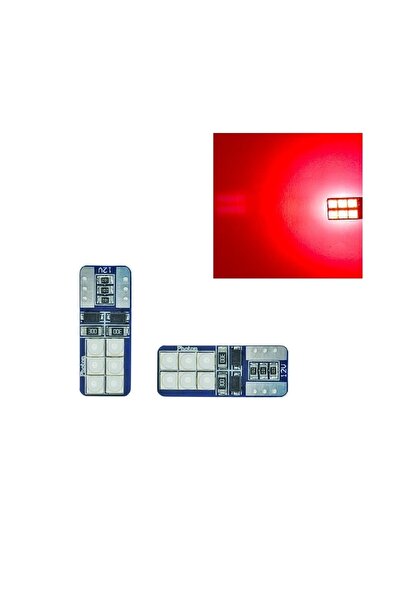 Fardoktoru T10 Led Park Ampulü Kırmızı Ph7020 Red W5w