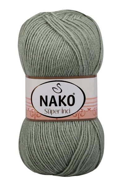 NAKO Super Pearl 5-Piece Hand Knitting String 292 Years Green