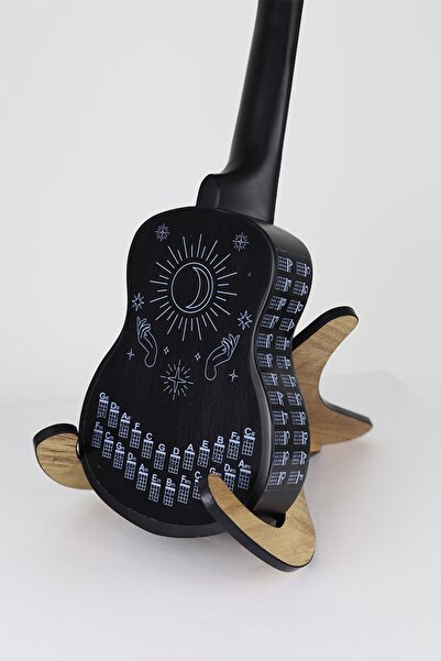 happypotam Ukulele Yeni Başlayanlar Için Arkasına ,yanına Yapıştırılan Şeffaf Akor Tablosu,cetveli