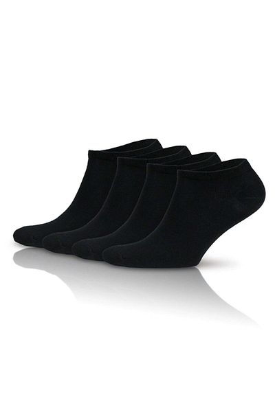 wear treasure Мъжки обикновени черни чорапи до глезена
