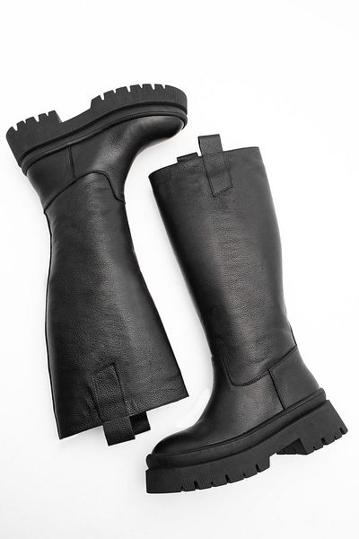 Marjin Stiefel - Schwarz - Flacher Absatz