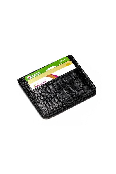 enderun Black Colored Genuine Leather Wallet
