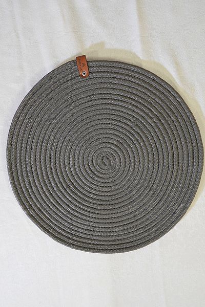 MaVaux Jute, Placemat, Anthracite Charger Single, Durable, Heat Sensitive, Long Lasting,