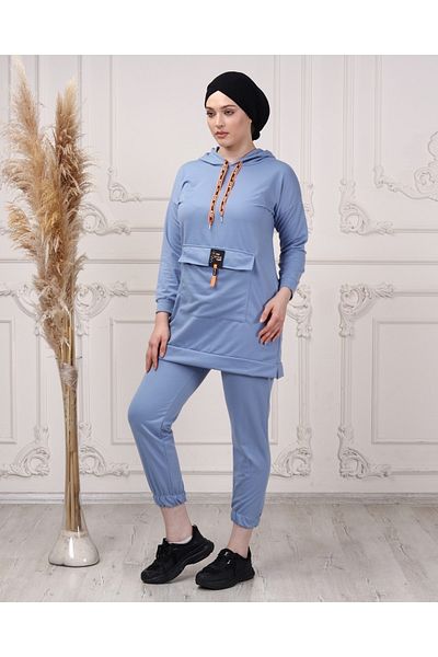 CNG MODA Women's Boyfrend Kango Pocket Tracksuit Set