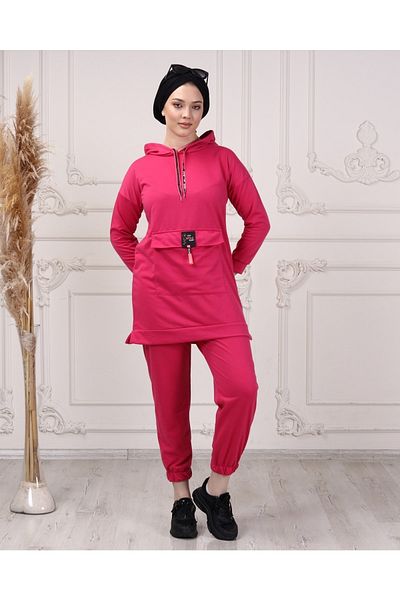 CNG MODA Women's Boyfrend Kango Pocket Tracksuit Set